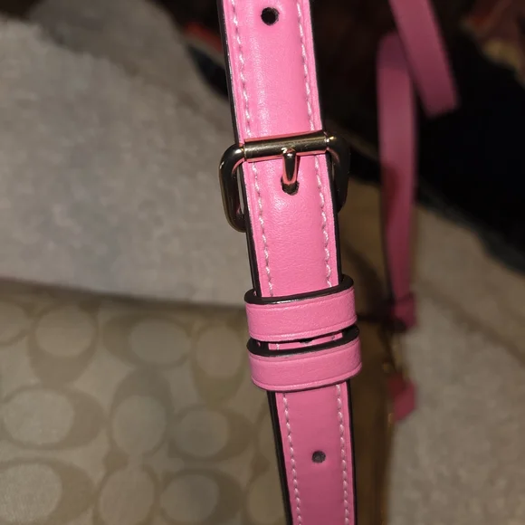 Coach Beige and Pink Women's Bag - Picture 5 of 6